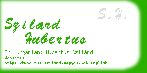 szilard hubertus business card